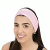 FAIXA CABELO ATOALHADA ROSA BEBE NT FLEX